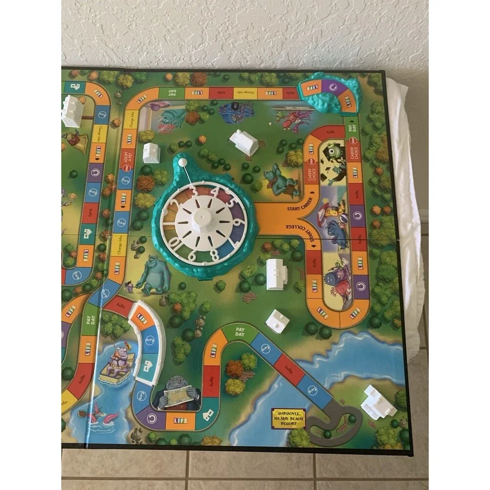 Monsters Inc The Game of Life In Monstropolis Disney Pixar Vintage 2001 Complete